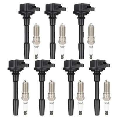 ECCPP 7 Ignition Coils & 7 Iridium Spark Plugs for 2018-2021 Ford F-150 Mustang