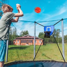 Basketballkorb für Trampolin zum Dunking tragbar wasserdicht Jungen und Mädchen