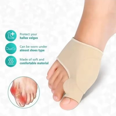 Zehenspreizer Hallux Valgus Set - Silikon Ballenschutz Korrektur Bandage Zehen