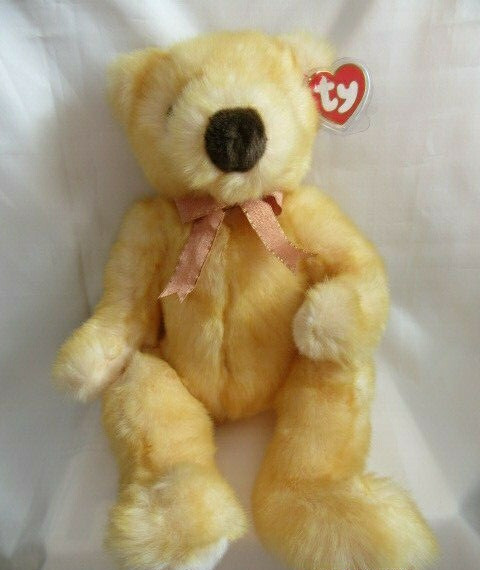 15"" VINTAGE 1999 - TY BUDDY CLASSIC  BUTTERBEARY - LOVELY PLUSH BEAR - MINT