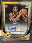 Kam Jones 2025-26 Bowman New  Gold RC  /50 Autograph Pacers