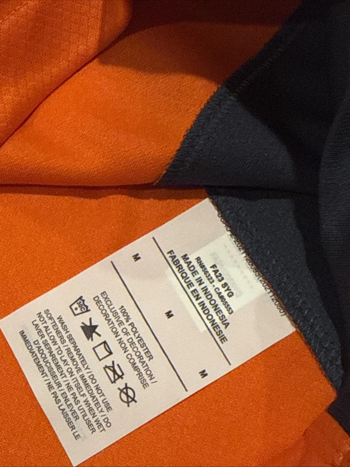 2023-24 Nike Men’s Inter Milan Orange Third Soccer Jersey Medium M - Image 3 of 4