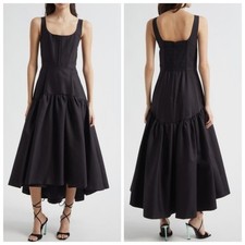 New Alice + Olivia Diana High Low Midi Dress Size 0