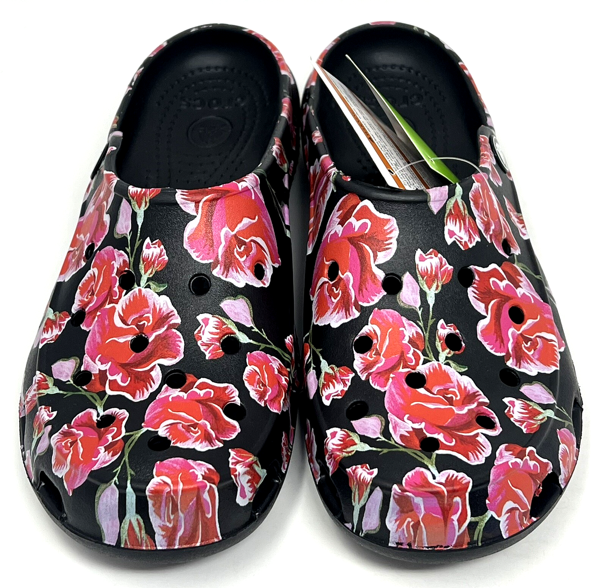 Crocs Freesail Roses Clog Women's size Black/Multi NEW