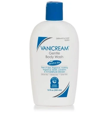Vanicream Gentle Body Wash, Fragrance Free, 12 fl oz, 355ml USA Import