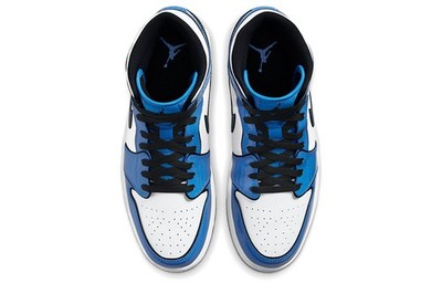Size 12.5 - Air Jordan 1 SE Mid Signal Blue for sale online | eBay