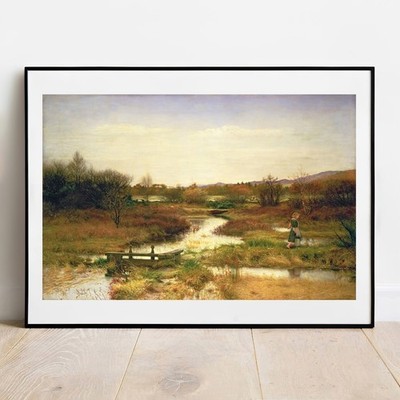 Kunstdruck Millais Verweilender Herbst, 1890 Giclée Poster Wandbild Gemälde