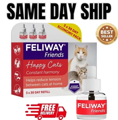 Feliway Friends 30 Day Refill X3 Value Pack 48ml Feliway Friends