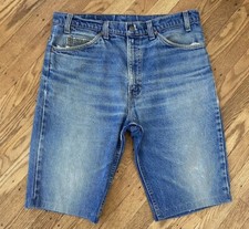 70s Levi  s Orange Tab KILLER Jean Shorts.long Line Cut Hemmed.36/22  .distressed
