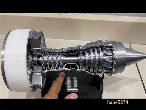 Trent 900 Engine Turbofan Blades Silver White Aircraft Engine Electric Model - Picture 11 of 20