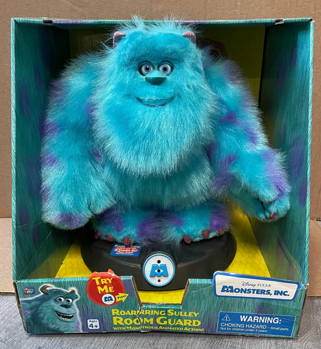 NRFB Monsters Inc. Roaring Sulley Room Guard. Original Toy 