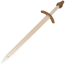 Wooden Practice Norman Waster SwordSteamed Beach Wood Construction 34.75"
