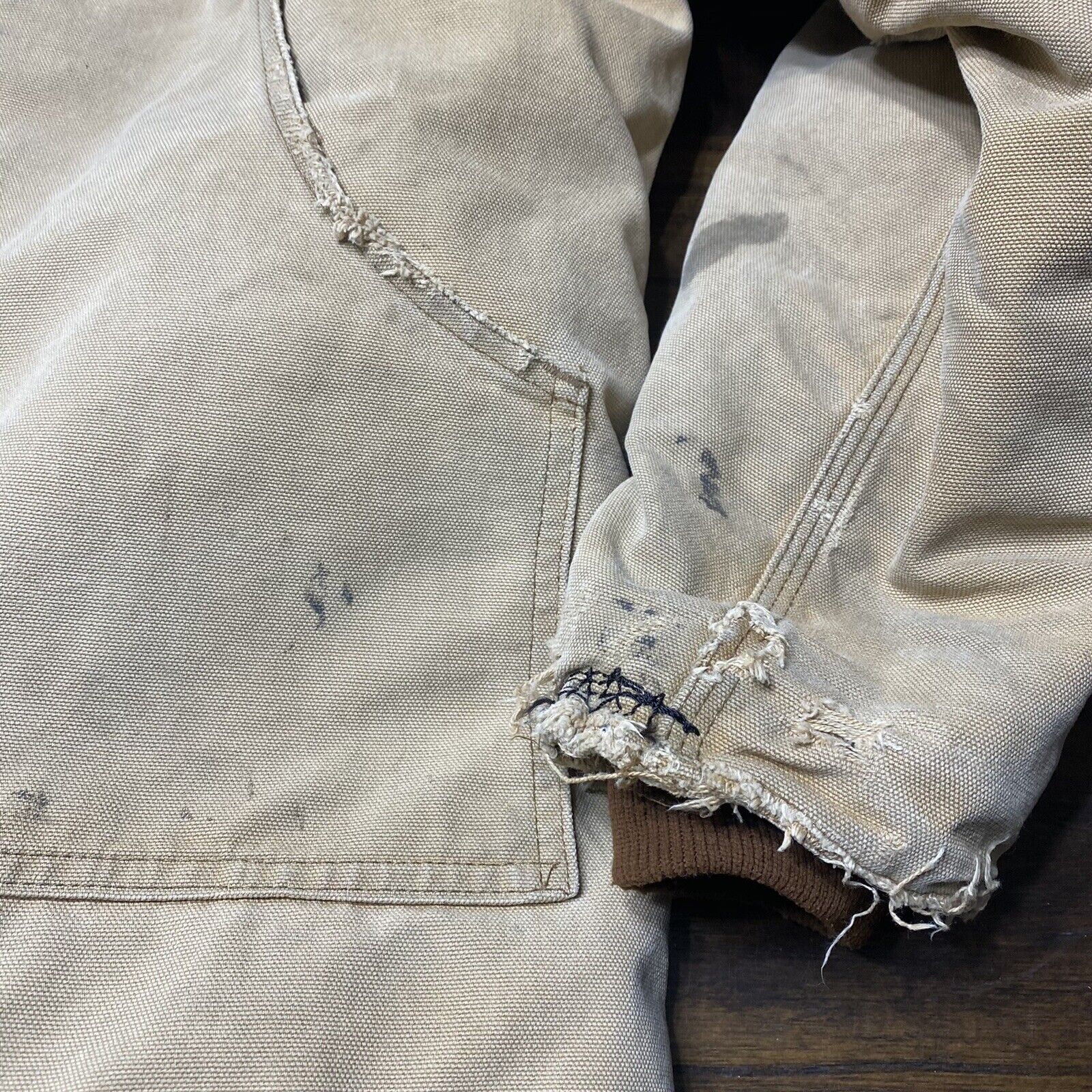 Vintage Carhartt Jacket Quilted Lined Chore Work … - image 2