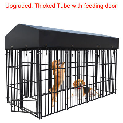 XXL Large Dog Kennel Outdoor Pet Pens Dogs Run Enclosure Animal Hutch Metal  Coop
