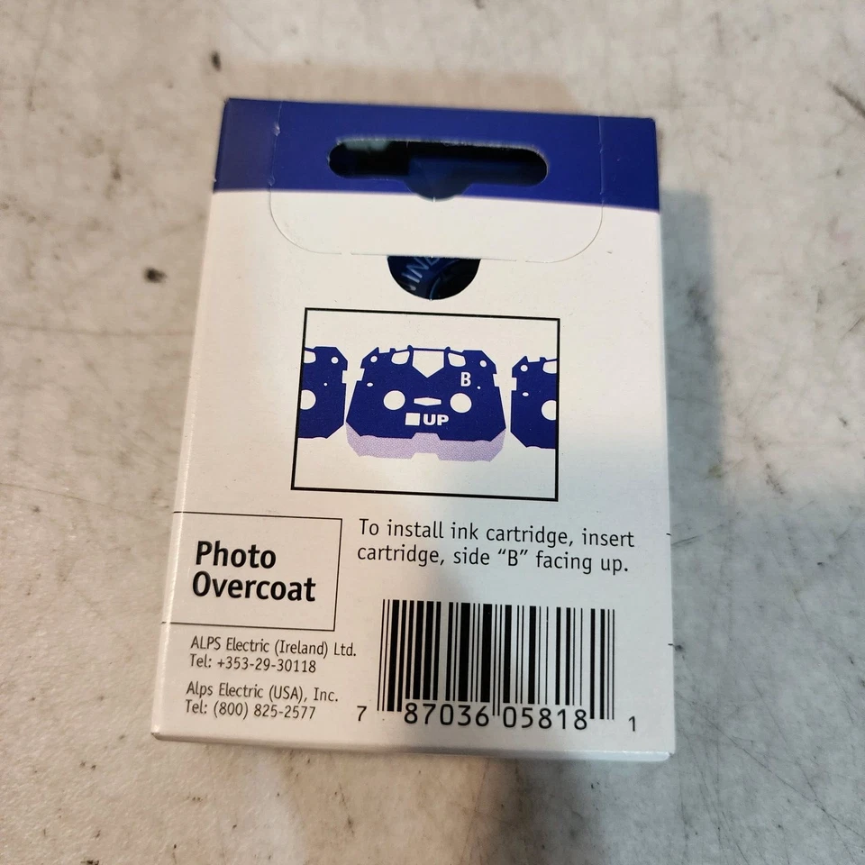 ALPS 105818-00 MD SERIES Photo Overcoat  Ink Genuine New OeM Boxed free ship - Image 2 of 2