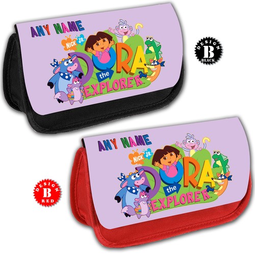 DORA EXPLORER Personalised Pencil Case Girls Bag Add Children Name School Gift - Picture 6 of 7