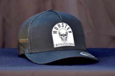 Monster Impressions Skull Tombstone Trucker Snapback Hat YP Classics Five-Panel
