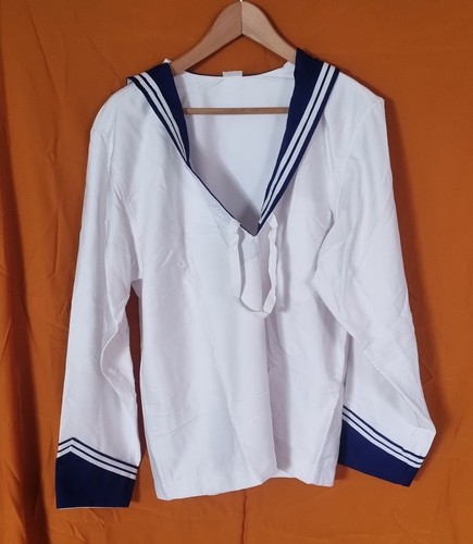Camisaccio Solino Divisa Estiva Marinaio Marina Militare Italiana Tg.52R Nuovo