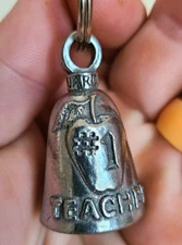No. 1 Teacher - Number One Teacher Guardian Bell Pendant Lucky Charm