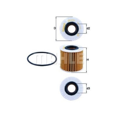 Ölfilter KNECHT OX 414D2 für SUBARU TOYOTA LEXUS