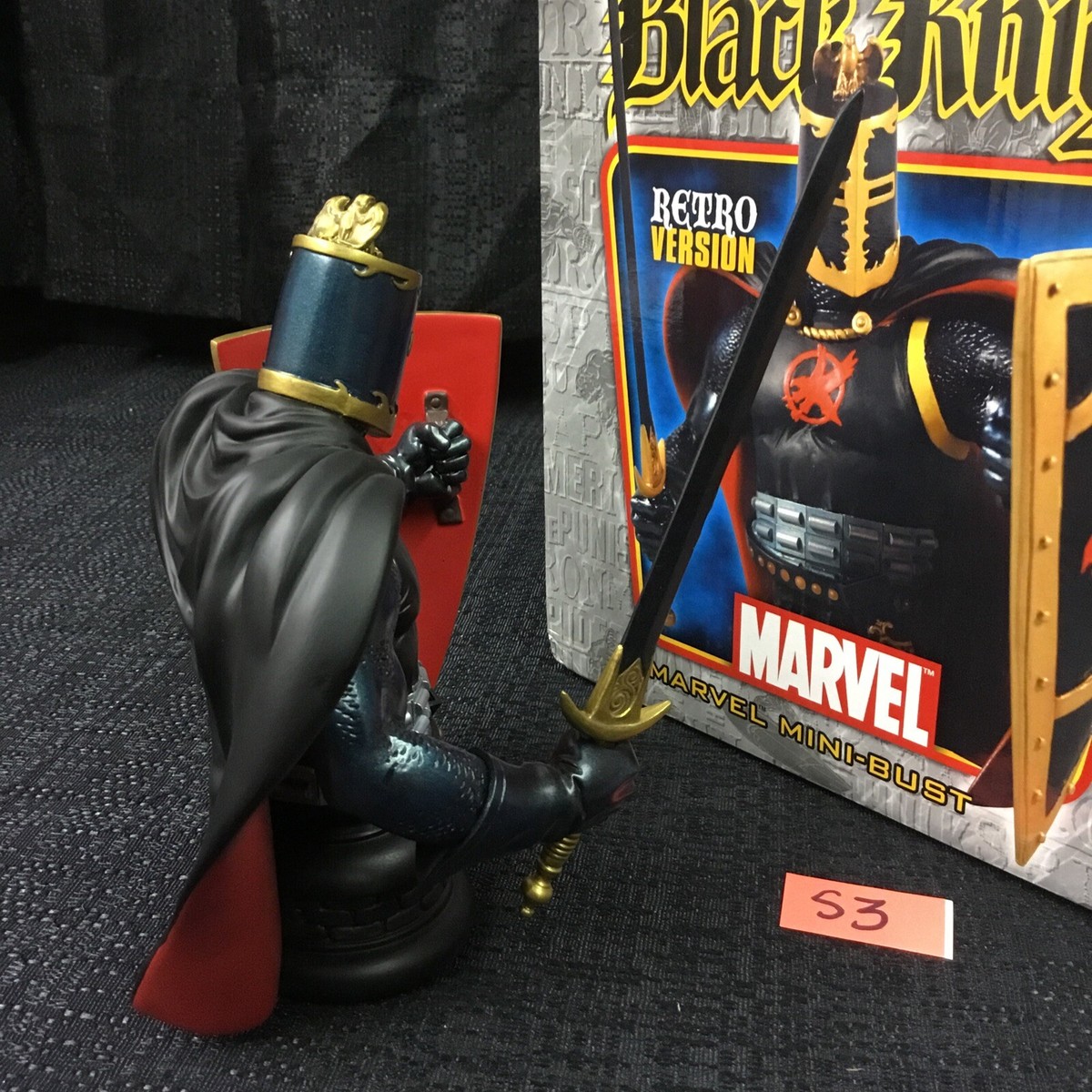 ★ BLACK KNIGHT★  MARVEL MINI-BUST BLACK KNIGHT~MINI-BUST~RETRO VERSION~LE 1500~MARVEL~BOWEN