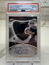 2022 Panini Chronicles - Crown Royale Silhouette Autographs  Bailey Zappe  /99 