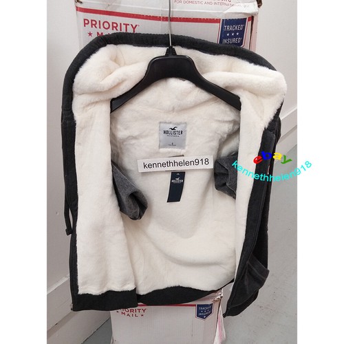 SUDADERAS CON CAPUCHA HOLLISTER ACOGEDORAS FORRADAS CREMALLERA COMPLETA GRIS MUJER TALLA S,M - Imagen 4 de 10