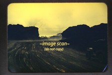 WWII Aleutian Islands, Alaska, Jeep on Dirt Road in 1943, Kodachrome Slide s20a