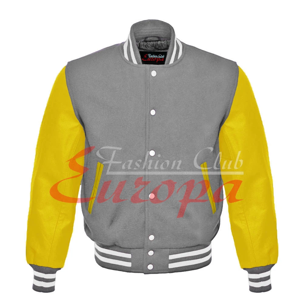 Gray shop letterman jacket
