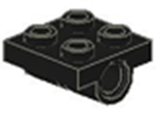 NEW x10 Lego Black Plate Modified 2 x 2 with Hole NXT