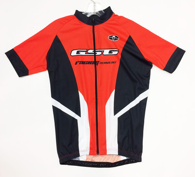 Micro-Poly Short Sleeve Cycling Jersey Black/Red by GSG