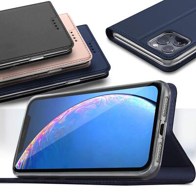 Handy Klapp Schutz Hülle Für Samsung iPhone Pro Max SE Flip Case Magnet Tasche