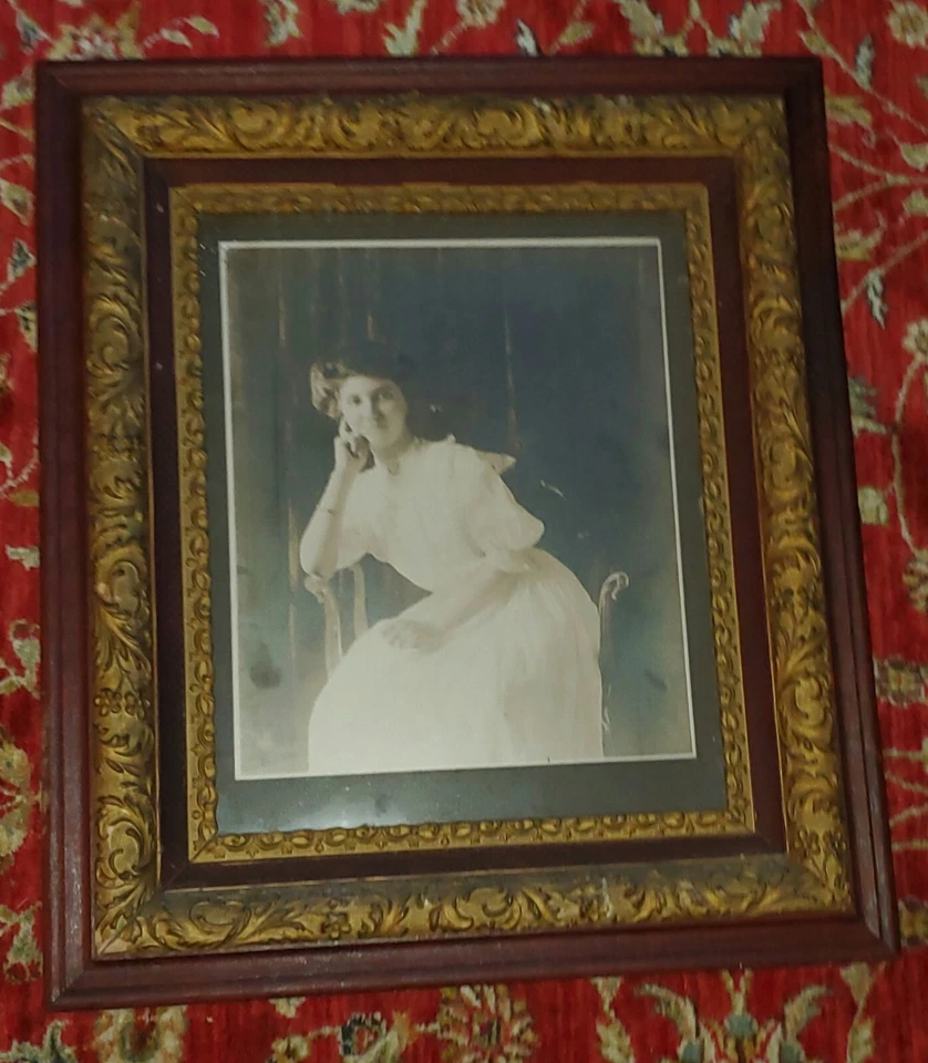 ANTIQUE VICTORIAN 4 LAYER ORNATE WOOD GILT GESSO FRAME STUNNING Large 29" x 25" - Image 2 of 4