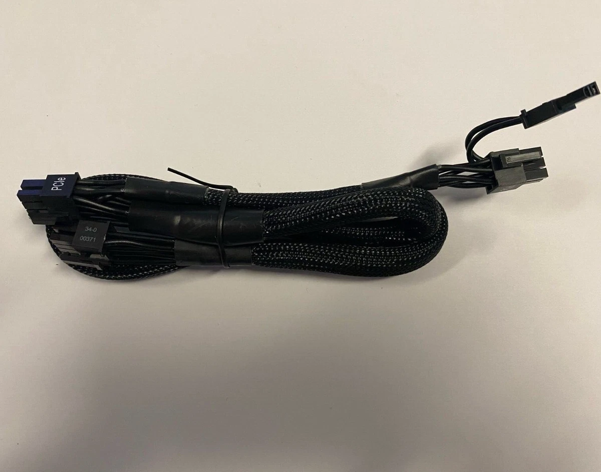 Corsair CP-8920143 Type 4 Sleeved black PCIe cable with pigtail 