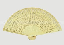 12 PCs Vintage Chinese Asian Fragrant Wood Carved Foldable Folding Hand Fan