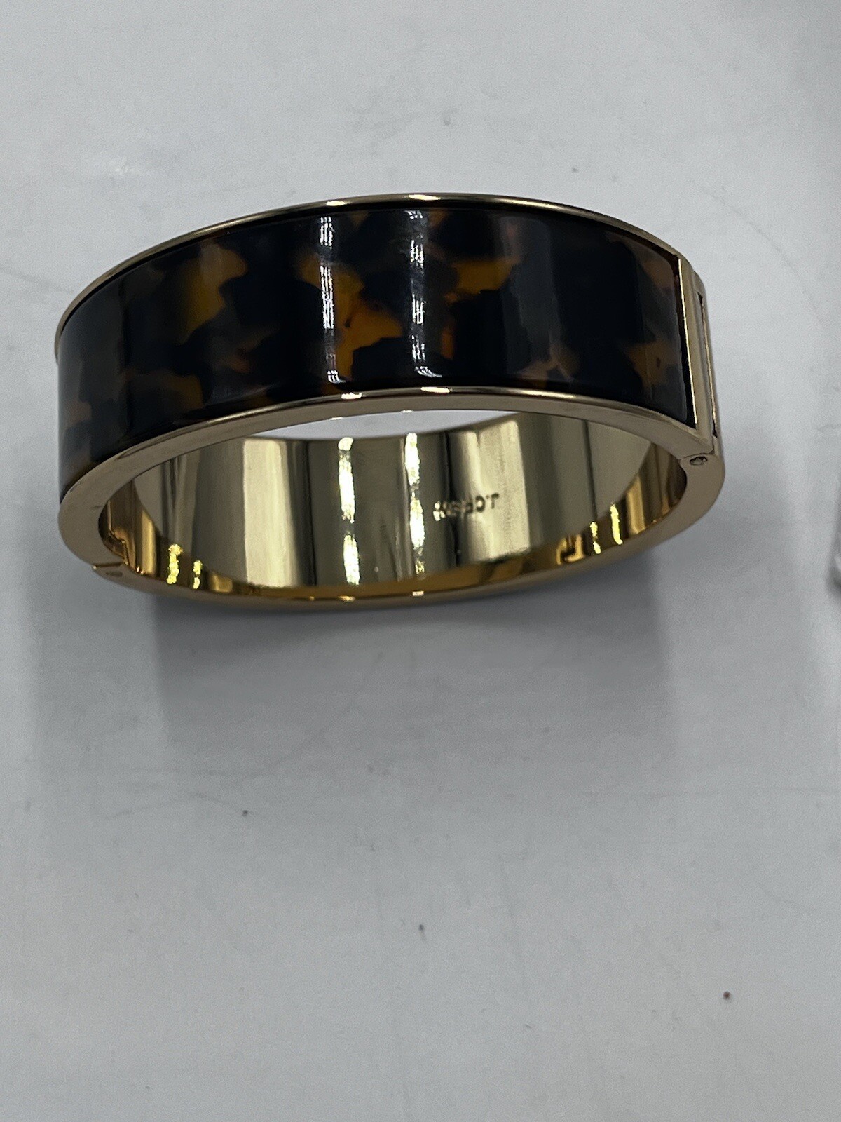 J Crew Hinged Acetate Bangle Statement Bracelet T… - image 11