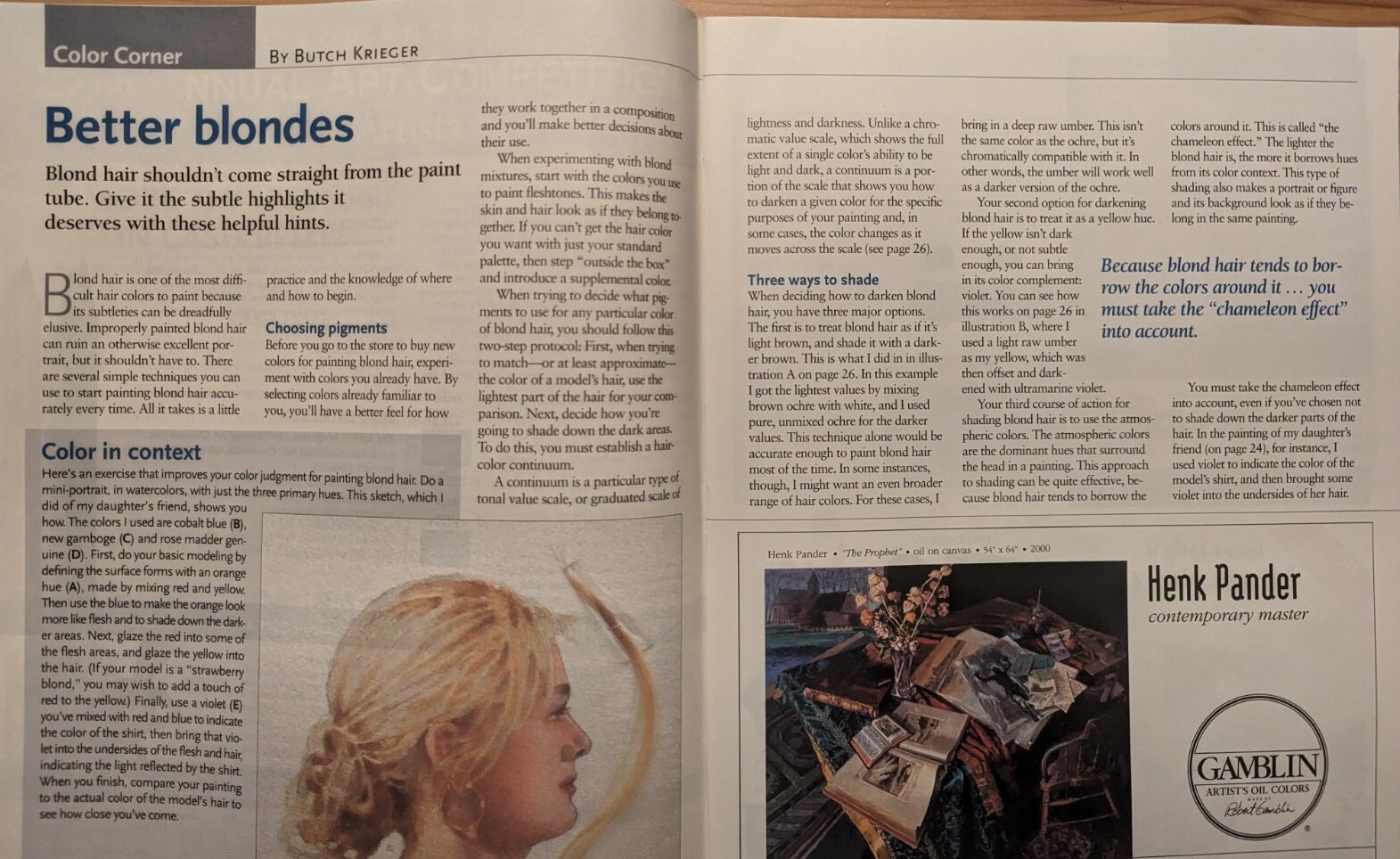 The Artist's Magazine Apr 2005 Ten Greatest Portraits Ever Painted John La Farge