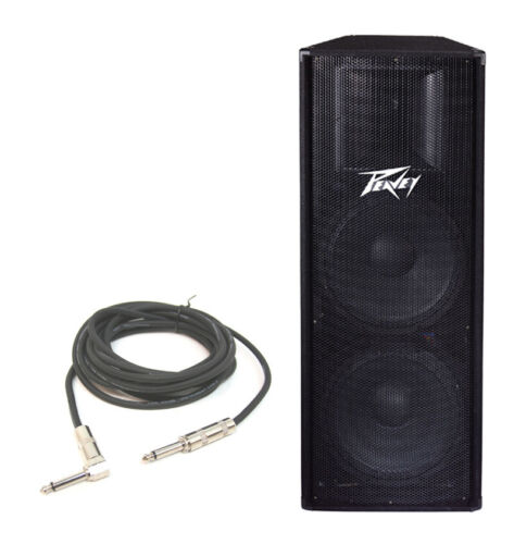 Peavey Pv215 Pro Audio DJ Dual 15" Passive 1400W Speaker W/ 1/4" To 1/4" Cable - Picture 1 of 1