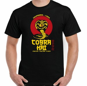 Cobra Kai T-Shirt Herren Karate Kid Top Herr Miyagi Do Mma Training