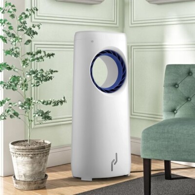 Water Cooled Bladeless Air Cooler Fan with Remote Humidifier Quiet Cooling  UK
