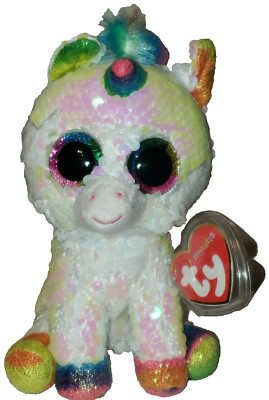 Ty Flippables Plush PIXY the 6'' Unicorn Beanie Boos Color Changing Sequin MWMTs