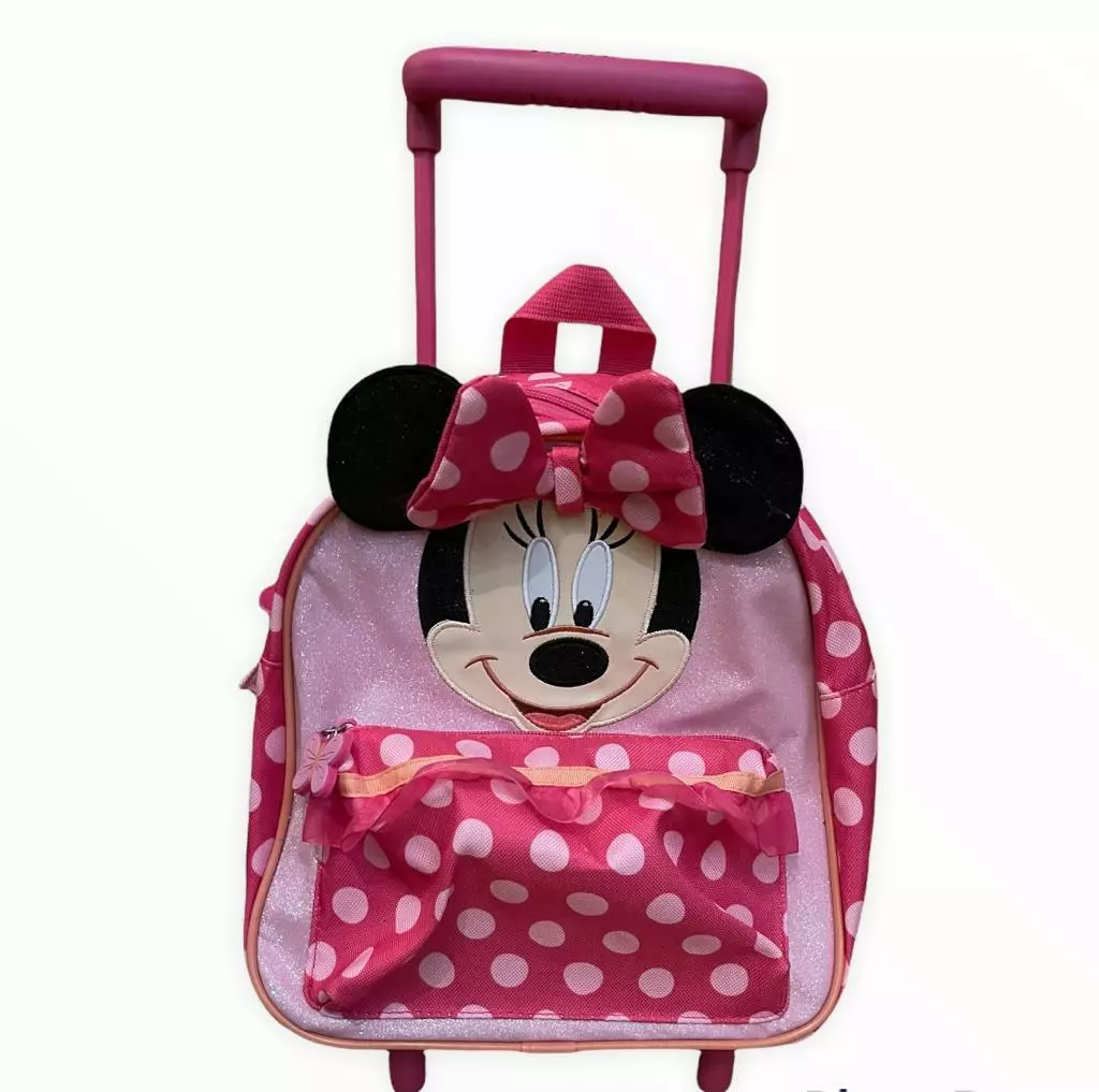 Disney store official Minnie Mouse trolley backpack Pink dogs for