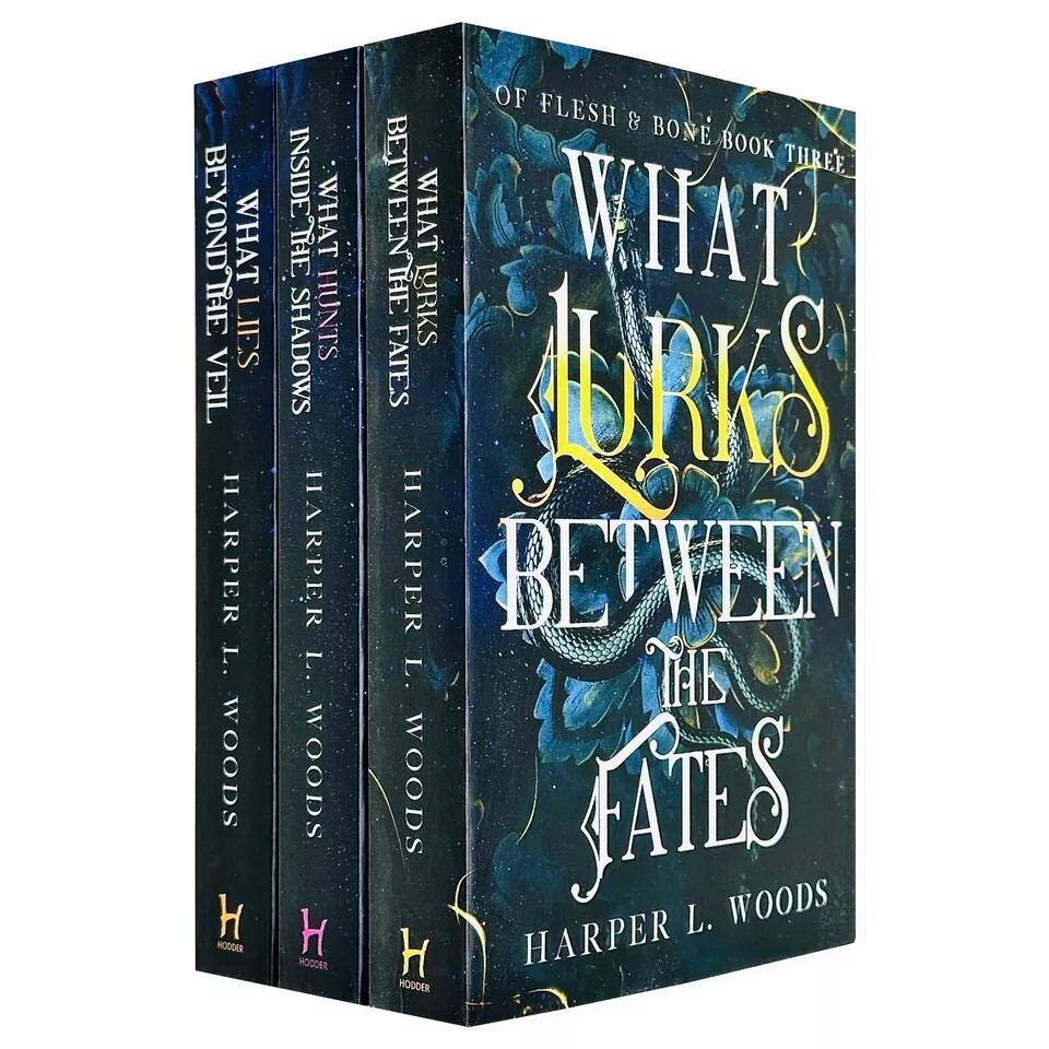 Of Flesh and Bone Series 3 Books Collection Set by Harper L. Woods What Lies Bey