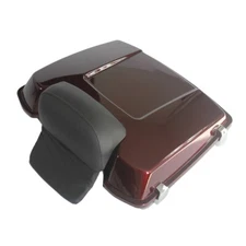 Razor Pack Trunk Chopped Backrest For 93-13 Harley Touring Mysterious Red Sunglo
