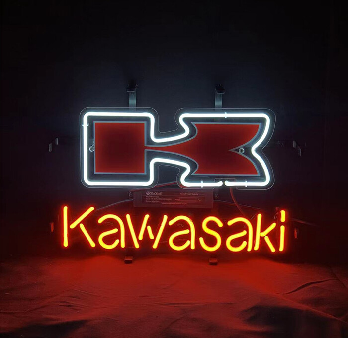 Kawasaki Motor Racing Open Neon Sign Classic Acrylic Printed 14