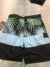 Pipeline Classic Men s Board Shorts Swim Trunks Blue And Green and BlackSize 30