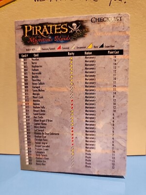 Pirates CSG Mysterious Islands - Singles