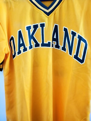 Oakland Athletics #34 Dave Stewart Match Up Jersey Size M Yellow 