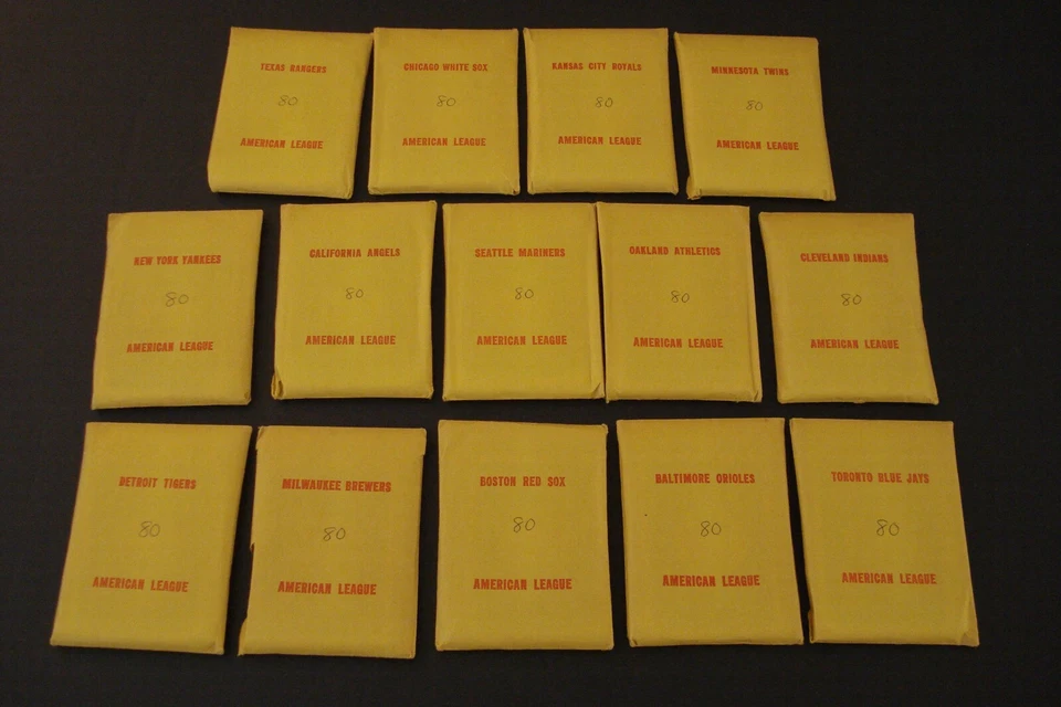 1980 APBA Baseball Game Season Cards - Original Issue with Extra Players - Image 3 of 4