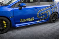 Side Flaps FüR Subaru WRX STI Mk1 Schwarz Hochglanz Heckansatz